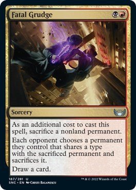 Fatal Grudge (Streets of New Capenna) Near Mint - Nick Nack's Full Frontal Attack