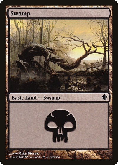 Swamp (345) (Commander 2013) Near Mint - Nick Nack's Full Frontal Attack