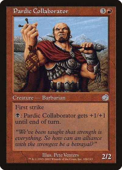 Pardic Collaborator (Torment) Light Play Foil - Nick Nack's Full Frontal Attack