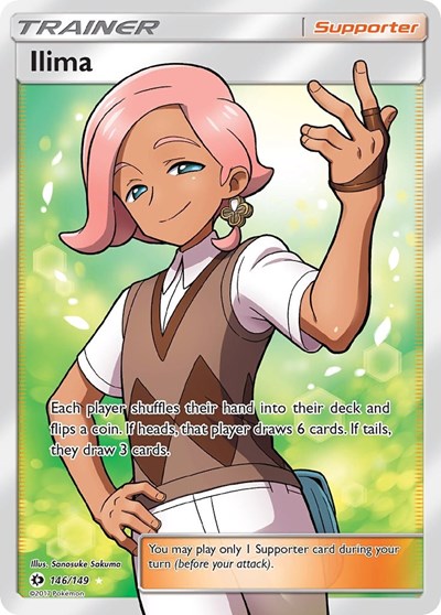 Ilima (Full Art) (SM Base Set) Near Mint Holofoil