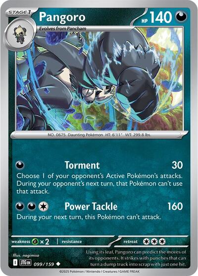 Pangoro (SV09: Journey Together) Near Mint Reverse Holofoil - Nick Nack's Full Frontal Attack