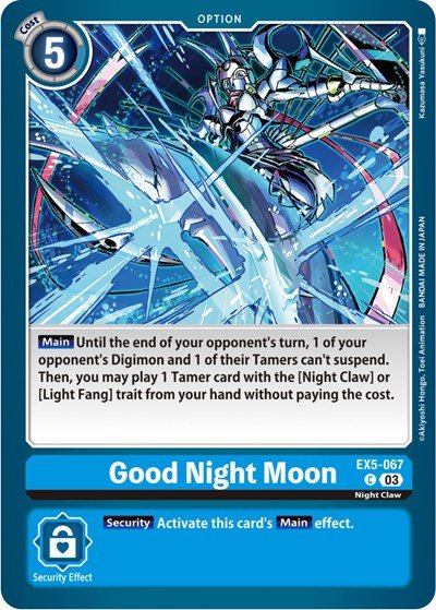 Good Night Moon (Animal Colosseum) Near Mint - Nick Nack's Full Frontal Attack