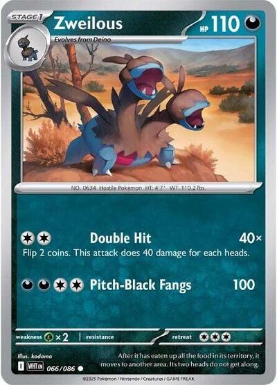 Zweilous (SV: White Flare) Near Mint Reverse Holofoil - Nick Nack's Full Frontal Attack
