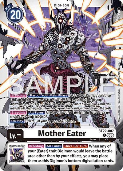 Mother Eater (Cyber Eden) Near Mint - Nick Nack's Full Frontal Attack