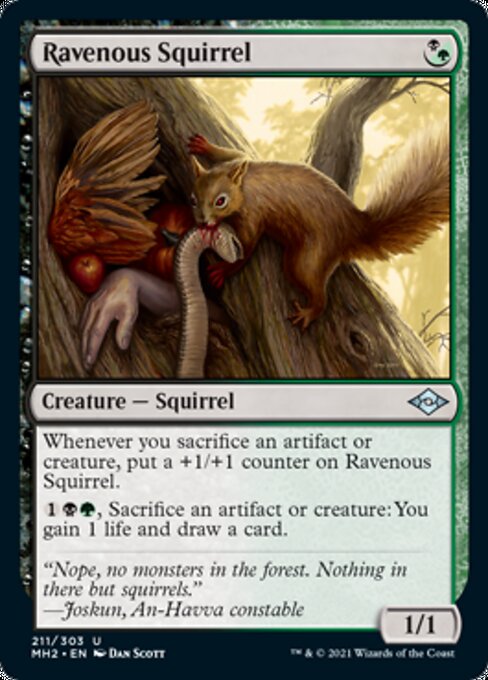 Ravenous Squirrel (Modern Horizons 2) Near Mint - Nick Nack's Full Frontal Attack