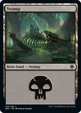 Swamp (130) (Magic Game Night: Free - For - All) Near Mint - Nick Nack's Full Frontal Attack
