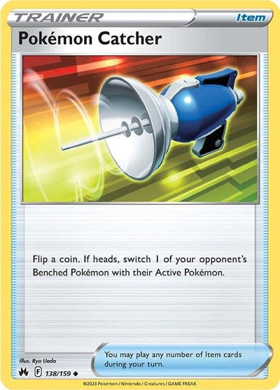 Pokemon Catcher (Crown Zenith) Near Mint Reverse Holofoil