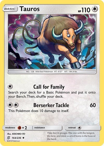 Tauros (SM - Unified Minds) Near Mint - Nick Nack's Full Frontal Attack