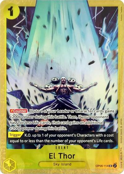 El Thor (Premium Card Collection -Best Selection Vol. 2-) (One Piece Promotion Cards) Near Mint Foil