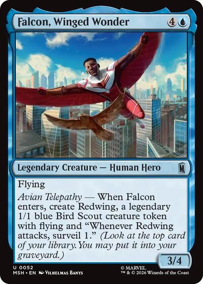 Falcon, Winged Wonder (Marvel Super Heroes) Near Mint - Nick Nack's Full Frontal Attack