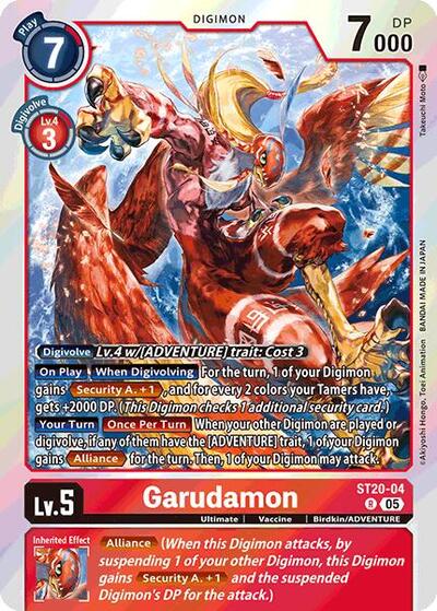 Garudamon (Starter Deck 20: Protector of Light) Near Mint - Nick Nack's Full Frontal Attack