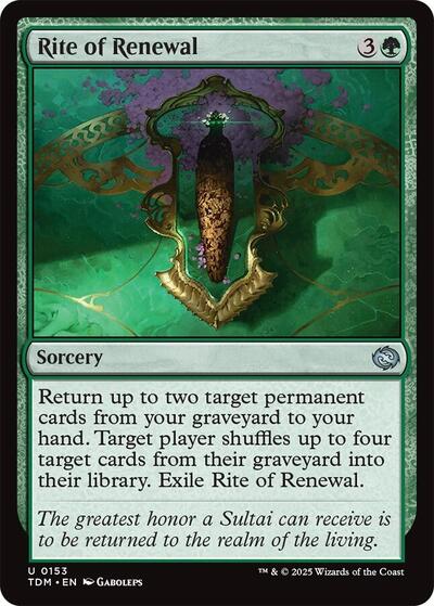 Rite of Renewal (Tarkir: Dragonstorm) Near Mint - Nick Nack's Full Frontal Attack
