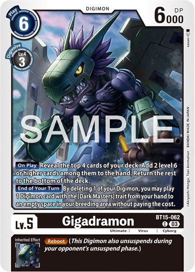 Gigadramon (Exceed Apocalypse) Near Mint - Nick Nack's Full Frontal Attack
