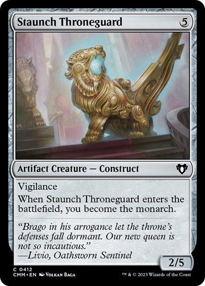 Staunch Throneguard (Commander Masters) Near Mint - Nick Nack's Full Frontal Attack