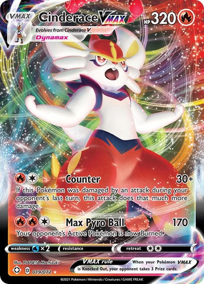 Cinderace VMAX (Shining Fates) Near Mint Holofoil