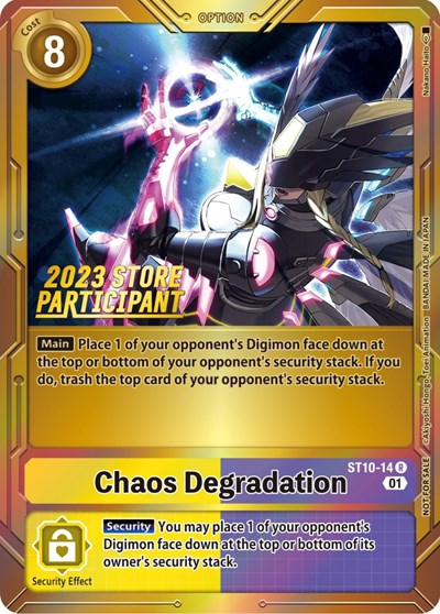 Chaos Degradation (2023 Store Participant) (Starter Deck 10: Parallel World Tactician) Near Mint Foil