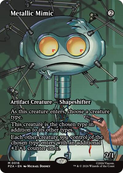 Metallic Mimic (Borderless) (Teenage Mutant Ninja Turtles Eternal - Legal) Near Mint - Nick Nack's Full Frontal Attack