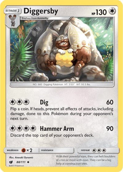 Diggersby (SM - Crimson Invasion) Medium Play - Nick Nack's Full Frontal Attack