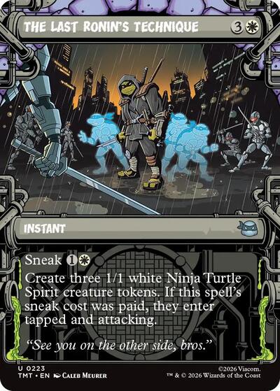 The Last Ronin's Technique (Showcase) (Teenage Mutant Ninja Turtles) Near Mint Foil