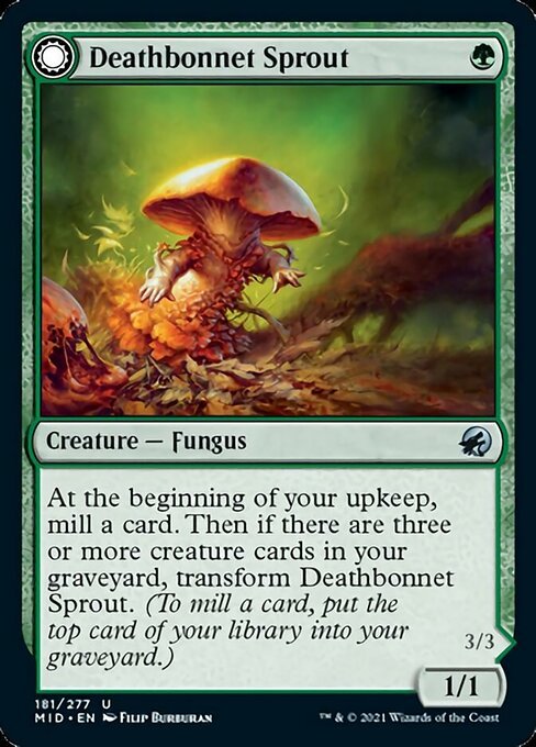 Deathbonnet Sprout / Deathbonnet Hulk (Innistrad: Midnight Hunt) Near Mint - Nick Nack's Full Frontal Attack