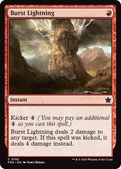 Burst Lightning (Foundations) Near Mint