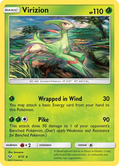Virizion (Shining Legends) Near Mint Holofoil