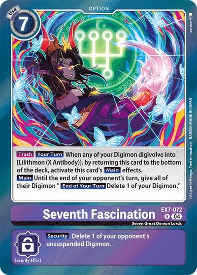 Seventh Fascination (Digimon LIBERATOR) Near Mint Foil - Nick Nack's Full Frontal Attack