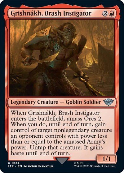 Grishnakh, Brash Instigator (Universes Beyond: The Lord of the Rings: Tales of Middle-earth) Near Mint - Nick Nack's Full Frontal Attack