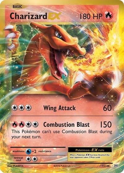 Charizard EX (XY - Evolutions) Medium Play Holofoil