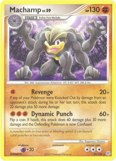 Machamp (Diamond and Pearl) Damaged / Poor Reverse Holofoil