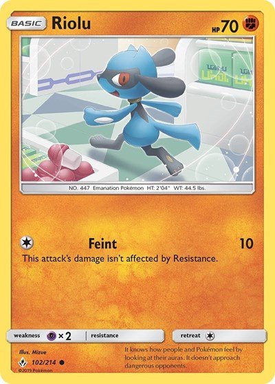 Riolu (SM - Unbroken Bonds) Near Mint - Nick Nack's Full Frontal Attack