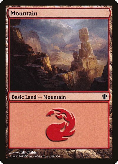 Mountain (349) (Commander 2013) Near Mint - Nick Nack's Full Frontal Attack