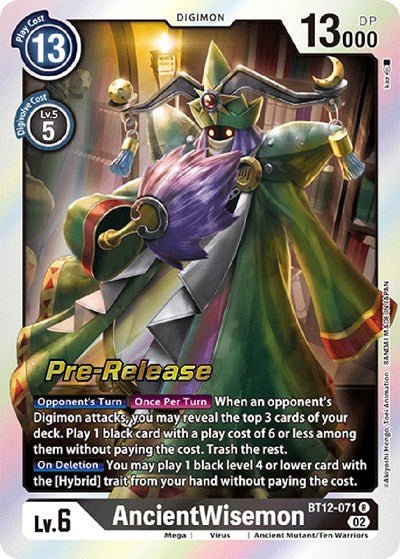 AncientWisemon (Across Time Pre - Release Cards) Near Mint Foil - Nick Nack's Full Frontal Attack