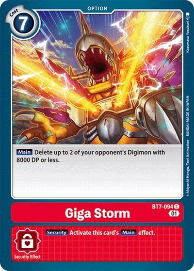 Giga Storm (The Next Adventure) Near Mint - Nick Nack's Full Frontal Attack