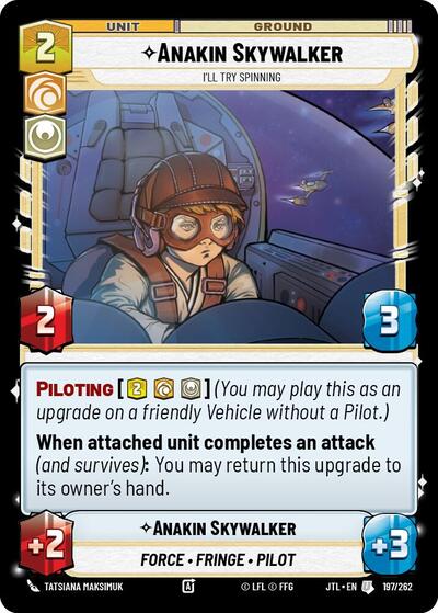 Anakin Skywalker I'll Try Spinning (Jump to Lightspeed) Near Mint - Nick Nack's Full Frontal Attack
