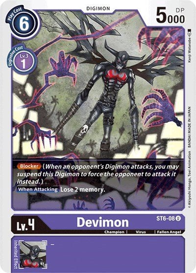 Devimon (Starter Deck 06: Venomous Violet) Near Mint - Nick Nack's Full Frontal Attack