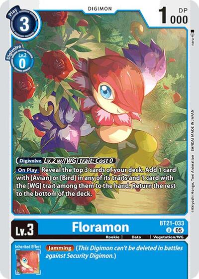 Floramon (World Convergence) Near Mint - Nick Nack's Full Frontal Attack