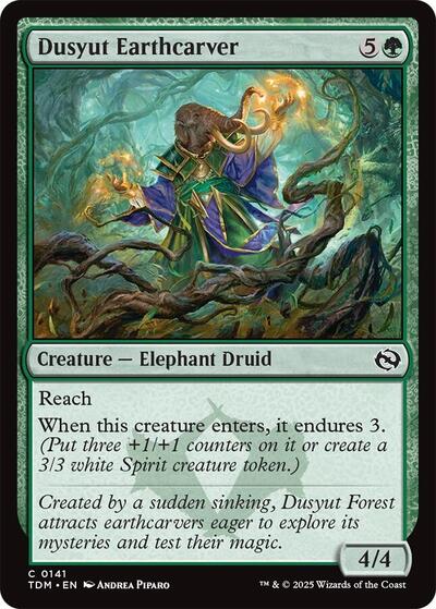 Dusyut Earthcarver (Tarkir: Dragonstorm) Near Mint - Nick Nack's Full Frontal Attack