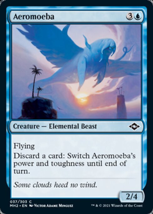 Aeromoeba (Modern Horizons 2) Light Play Foil - Nick Nack's Full Frontal Attack