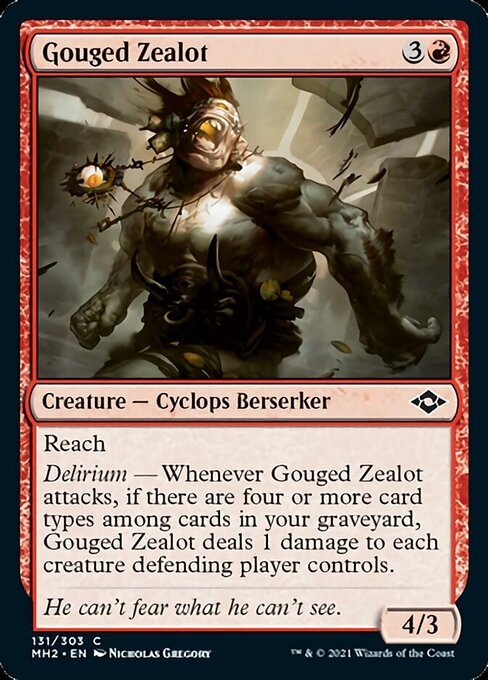 Gouged Zealot (Modern Horizons 2) Near Mint - Nick Nack's Full Frontal Attack