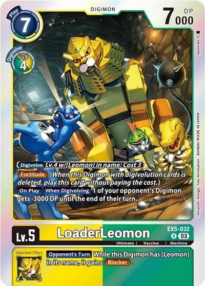 LoaderLeomon (Animal Colosseum) Near Mint Foil - Nick Nack's Full Frontal Attack