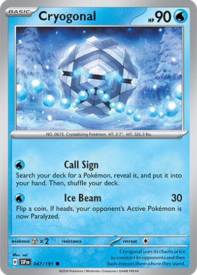 Cryogonal (SV08: Surging Sparks) Near Mint