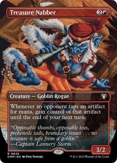 Treasure Nabber (Borderless) (Commander Masters) Near Mint Holofoil - Nick Nack's Full Frontal Attack