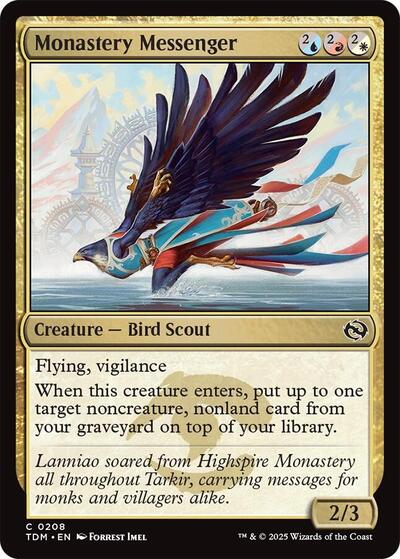 Monastery Messenger (Tarkir: Dragonstorm) Near Mint - Nick Nack's Full Frontal Attack