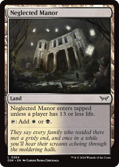 Neglected Manor (Duskmourn: House of Horror) Near Mint - Nick Nack's Full Frontal Attack