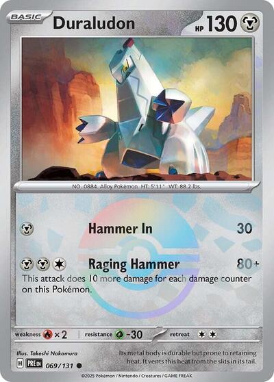 Duraludon (Poke Ball Pattern) (SV: Prismatic Evolutions) Near Mint Holofoil - Nick Nack's Full Frontal Attack