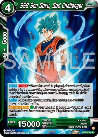 SSB Son Goku, God Challenger (Ultimate Advent) Near Mint Foil