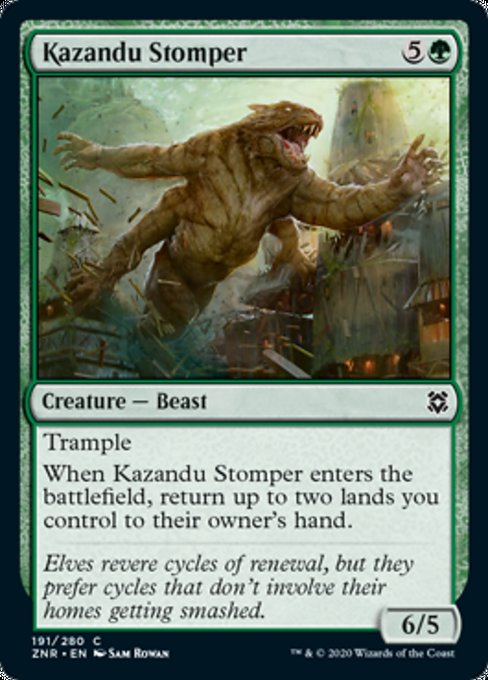 Kazandu Stomper (Zendikar Rising) Near Mint