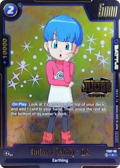 Bulma (Mini) : DA (Judge Pack (Store Judge) 03) (Tournament and Championship Promos) Near Mint Holofoil