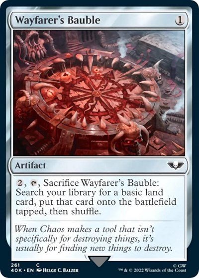 Wayfarer's Bauble (261) (Surge Foil) (Universes Beyond: Warhammer 40K) Near Mint Foil - Nick Nack's Full Frontal Attack